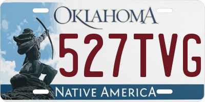 OK license plate 527TVG