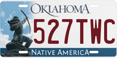 OK license plate 527TWC