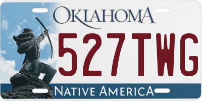 OK license plate 527TWG