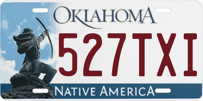 OK license plate 527TXI