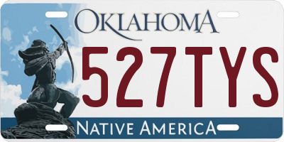 OK license plate 527TYS