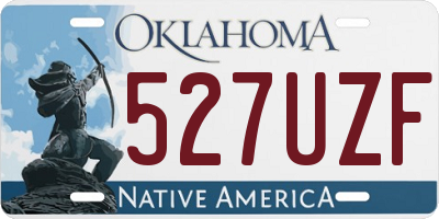 OK license plate 527UZF