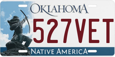 OK license plate 527VET