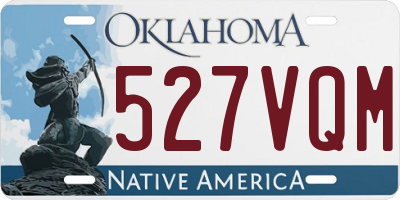 OK license plate 527VQM