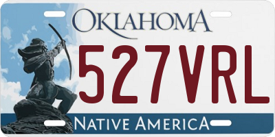 OK license plate 527VRL