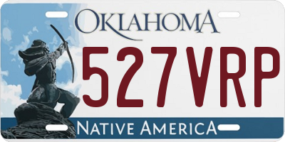 OK license plate 527VRP