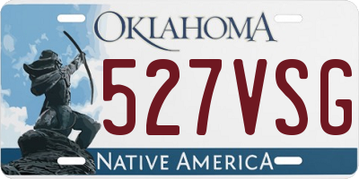 OK license plate 527VSG