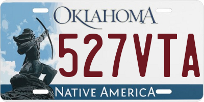 OK license plate 527VTA