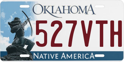 OK license plate 527VTH