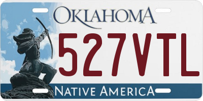 OK license plate 527VTL