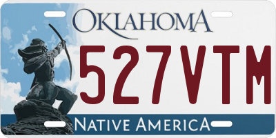 OK license plate 527VTM