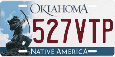 OK license plate 527VTP