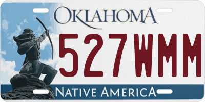 OK license plate 527WMM