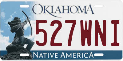 OK license plate 527WNI