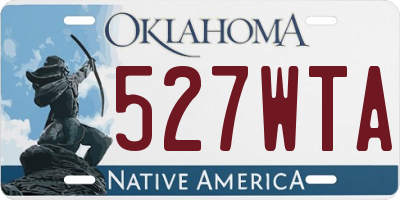 OK license plate 527WTA