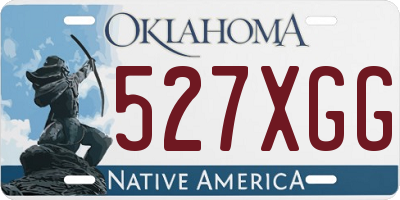 OK license plate 527XGG