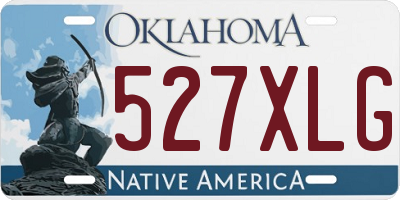 OK license plate 527XLG