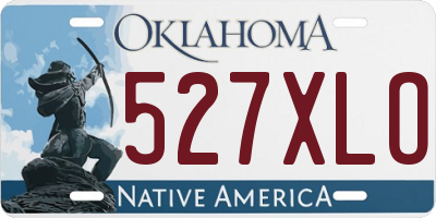 OK license plate 527XLO