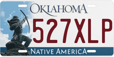 OK license plate 527XLP