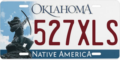 OK license plate 527XLS