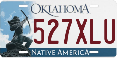 OK license plate 527XLU