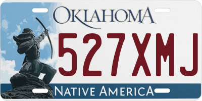 OK license plate 527XMJ