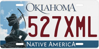 OK license plate 527XML