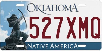 OK license plate 527XMQ