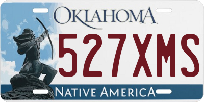 OK license plate 527XMS