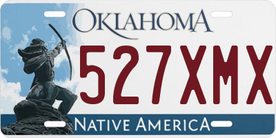 OK license plate 527XMX
