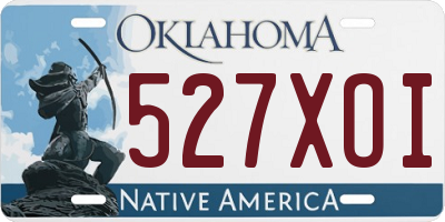 OK license plate 527XOI