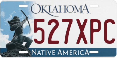OK license plate 527XPC