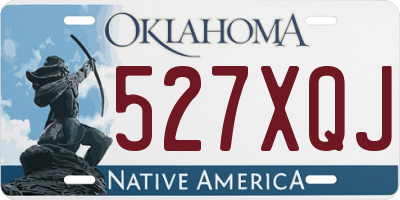 OK license plate 527XQJ