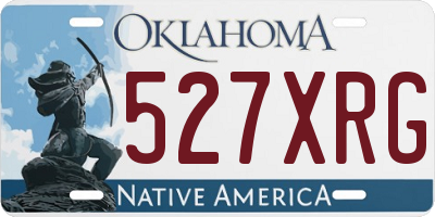 OK license plate 527XRG