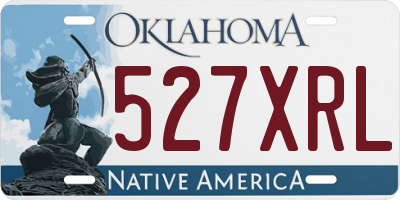 OK license plate 527XRL