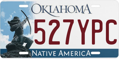 OK license plate 527YPC