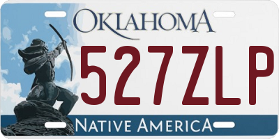 OK license plate 527ZLP