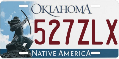 OK license plate 527ZLX
