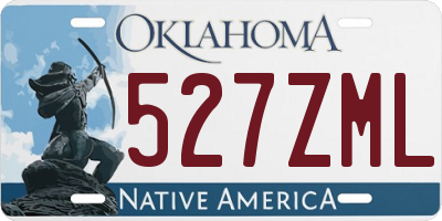 OK license plate 527ZML