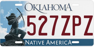 OK license plate 527ZPZ