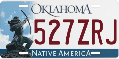 OK license plate 527ZRJ