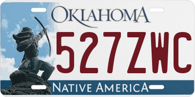 OK license plate 527ZWC