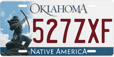 OK license plate 527ZXF