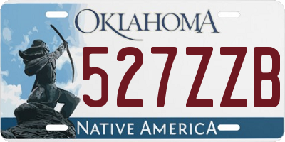 OK license plate 527ZZB