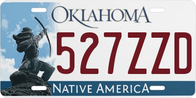 OK license plate 527ZZD