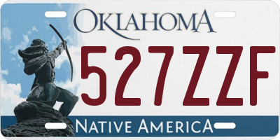 OK license plate 527ZZF