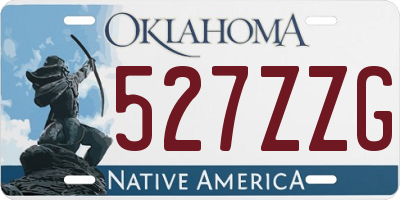 OK license plate 527ZZG