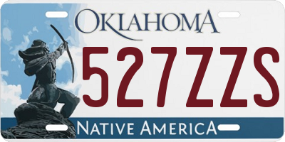 OK license plate 527ZZS