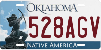 OK license plate 528AGV