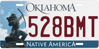 OK license plate 528BMT